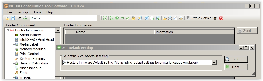 E Class Mark III - printing garbled characters along with the data