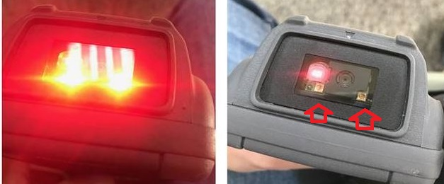 No scan light on CK75 Windows Embedded Handheld with 5603ER