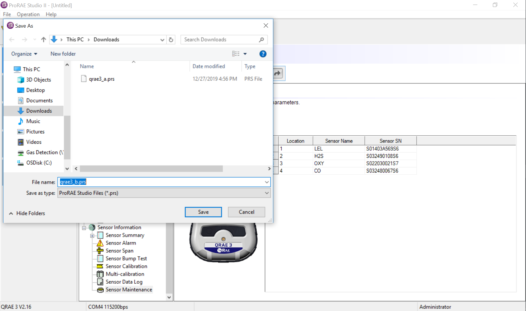 How to perform/transfer a Configuration Template (PRS file) for other