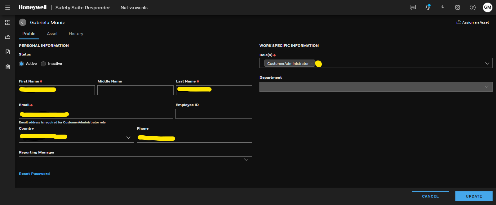 How to reset password and receive SMS for Safety Suite Responder On