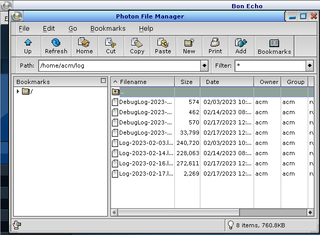 How to download ACM150 Log